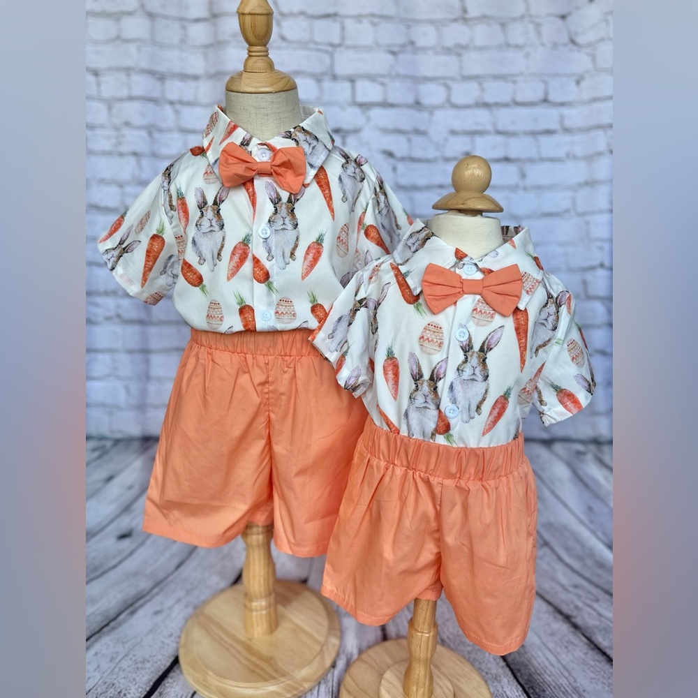 Boys Easter outfit short set 3/6m 6/12m 12/18m 18/24m 2/3 3/4